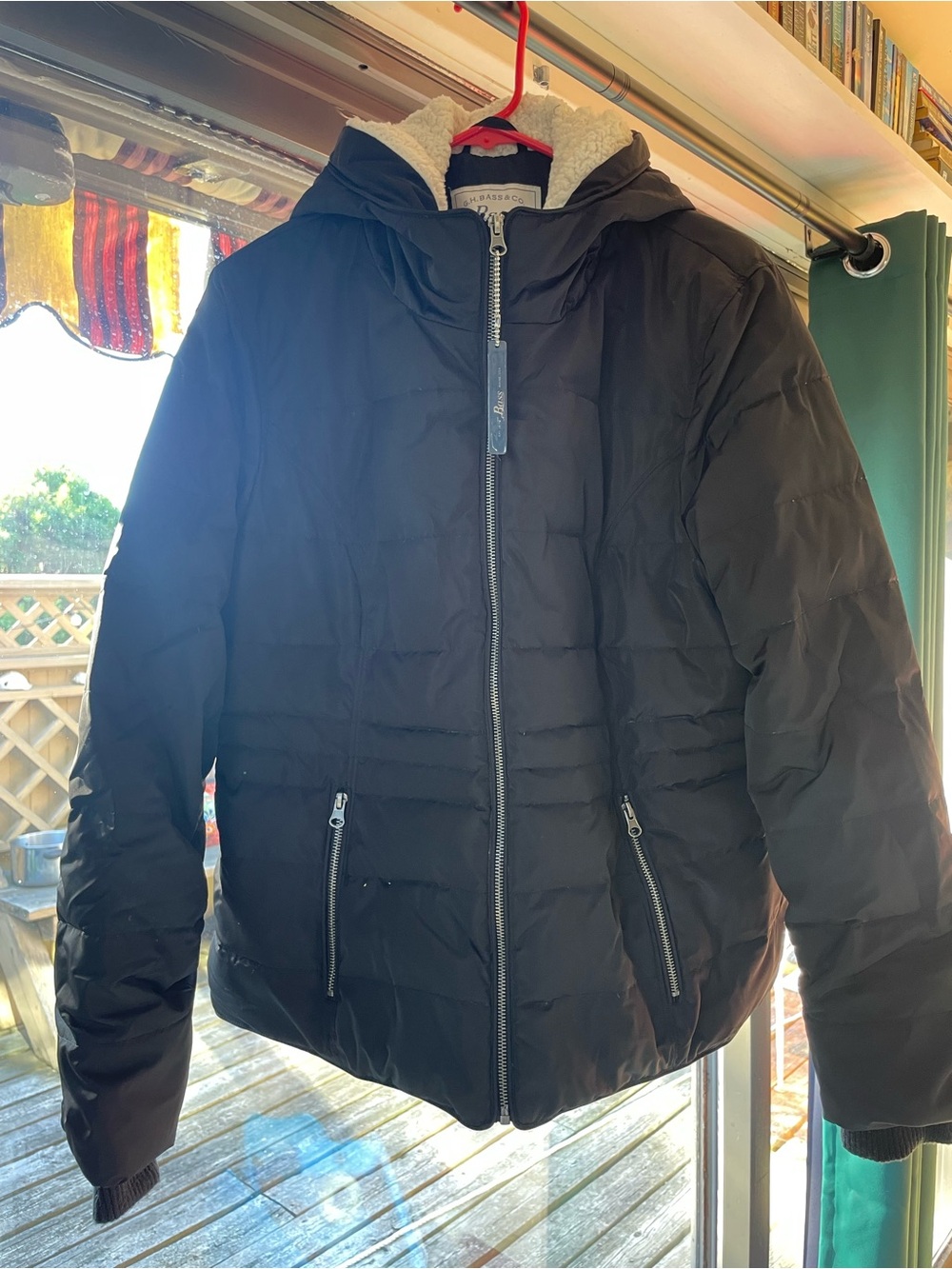 G. H. Bass Woman’s Down Puffer Jacket with Sherpa Lining